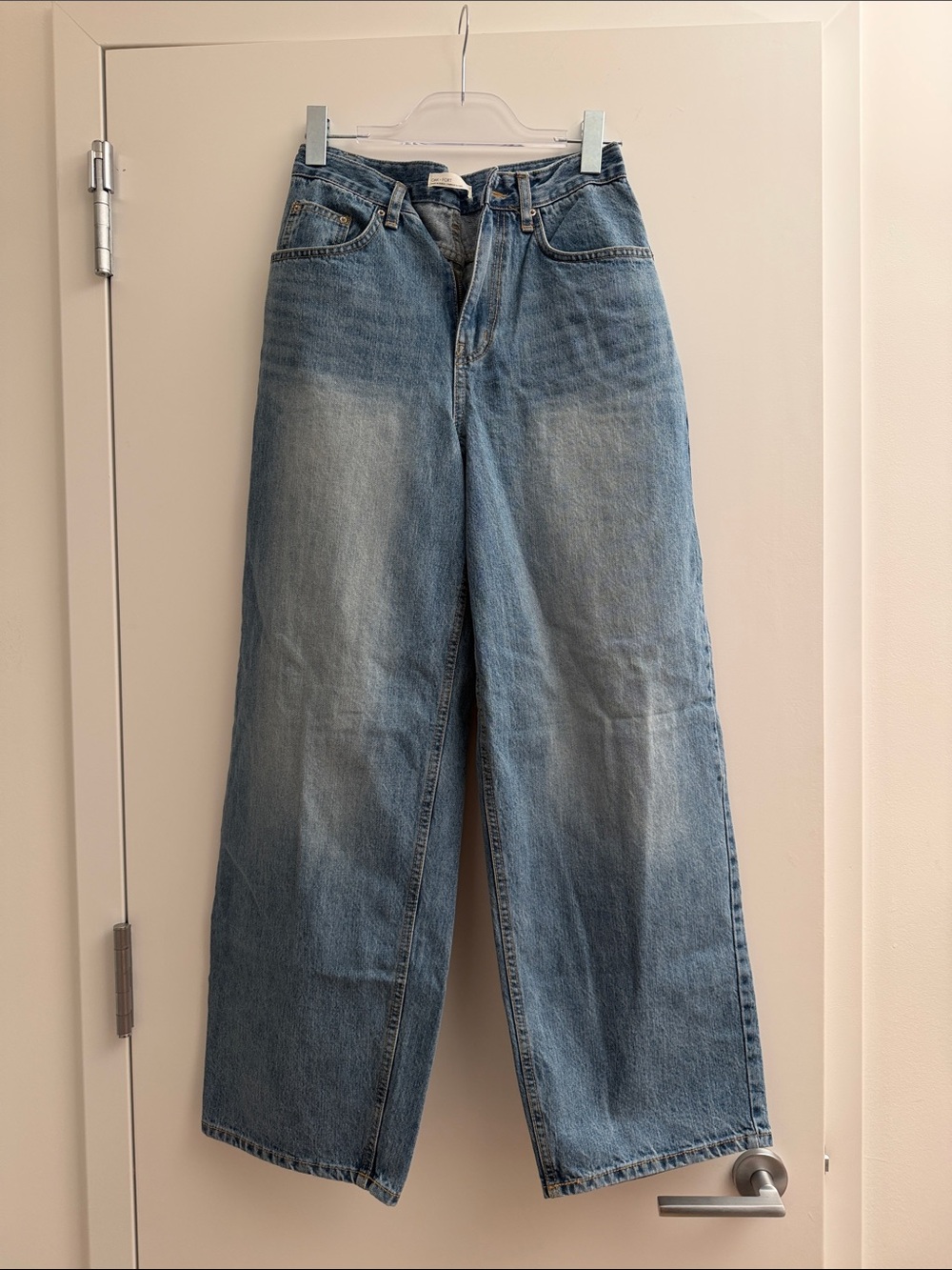 OAK + FORT Light Blue Wide-Leg Jeans